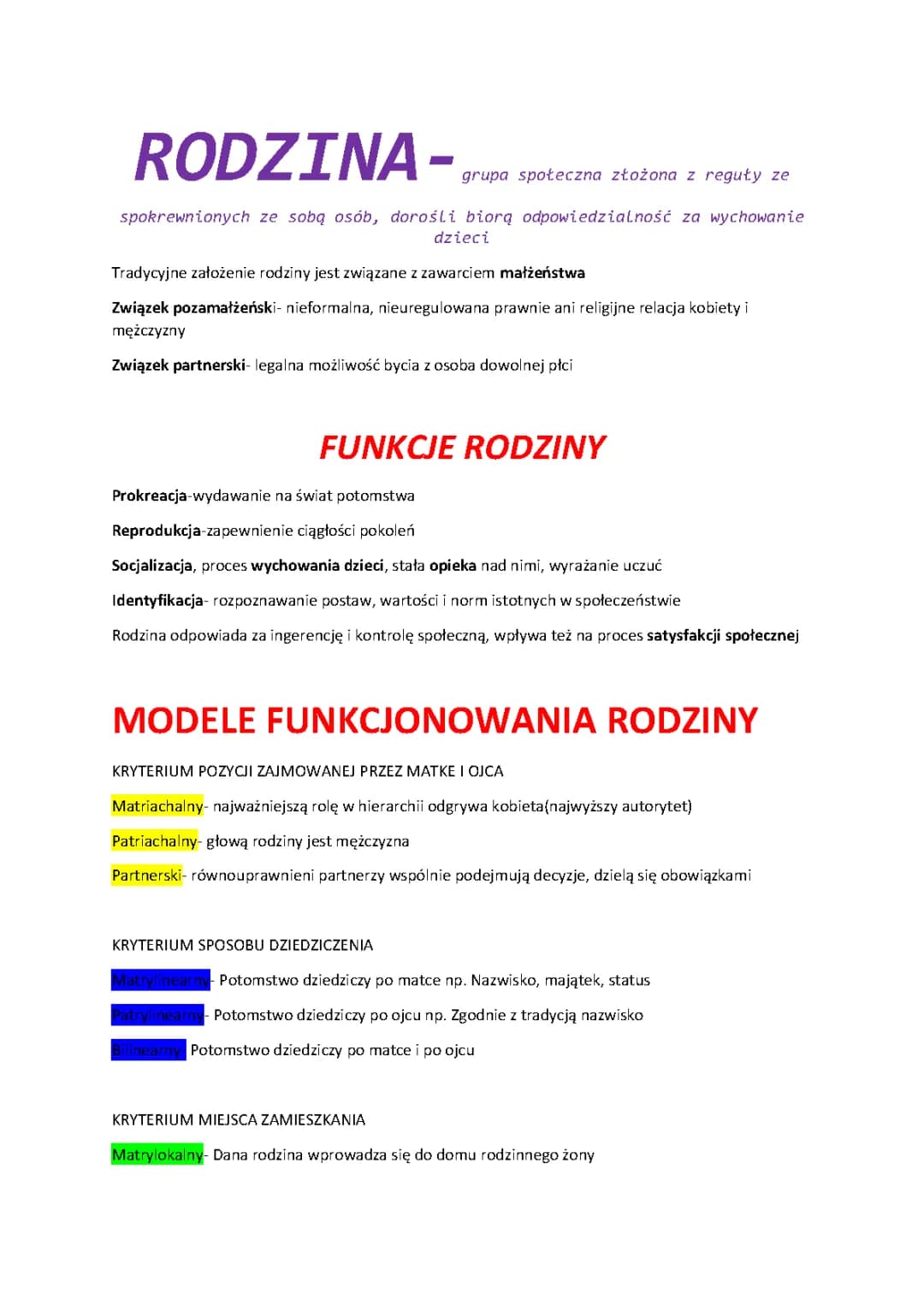 Jak działają rodziny w społeczeństwie: Funkcje i rodzaje rodzin