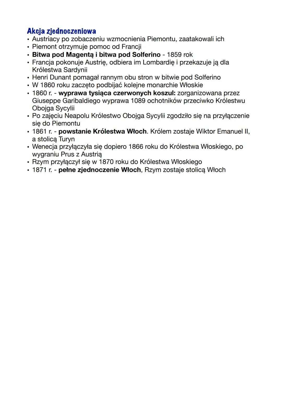 Od wojny krymskiej do
zjednoczenia Włoch
Wojna Krymska: 1853-1856
Przyczyny:
•
.
•
Rosja chciała mieć dostęp do cieśniny Bosforu i Dardaneli