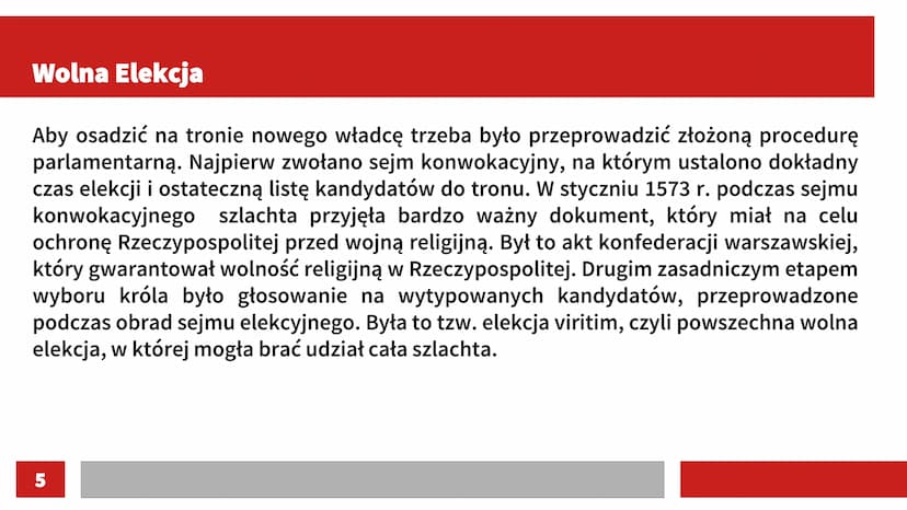 Wolna Elekcja, Henryk Walezy i panowanie Stefana Batorego Wolna Elekcja
Po śmierci Zygmunta Augusta (1572 r.) w Rzeczypospolitej zapanowało
