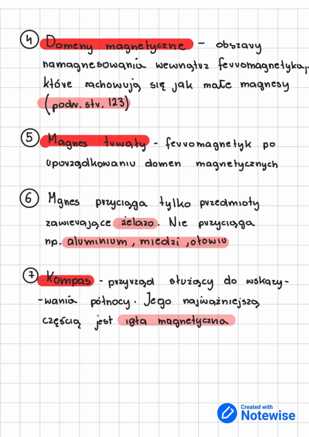 magnetysm
BIEGUNT MAGNETYCZNE
1
:
Każdy magnes ma dwa bieguny
północny (N) i południowy (S) - północ -
-nym jest koniec wskazujący geografi-