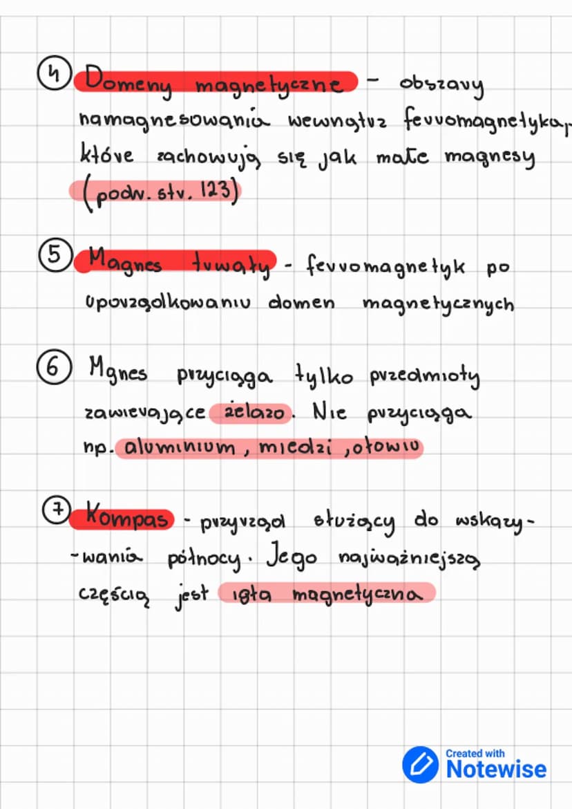 magnetysm
BIEGUNT MAGNETYCZNE
1
:
Każdy magnes ma dwa bieguny
północny (N) i południowy (S) - północ -
-nym jest koniec wskazujący geografi-