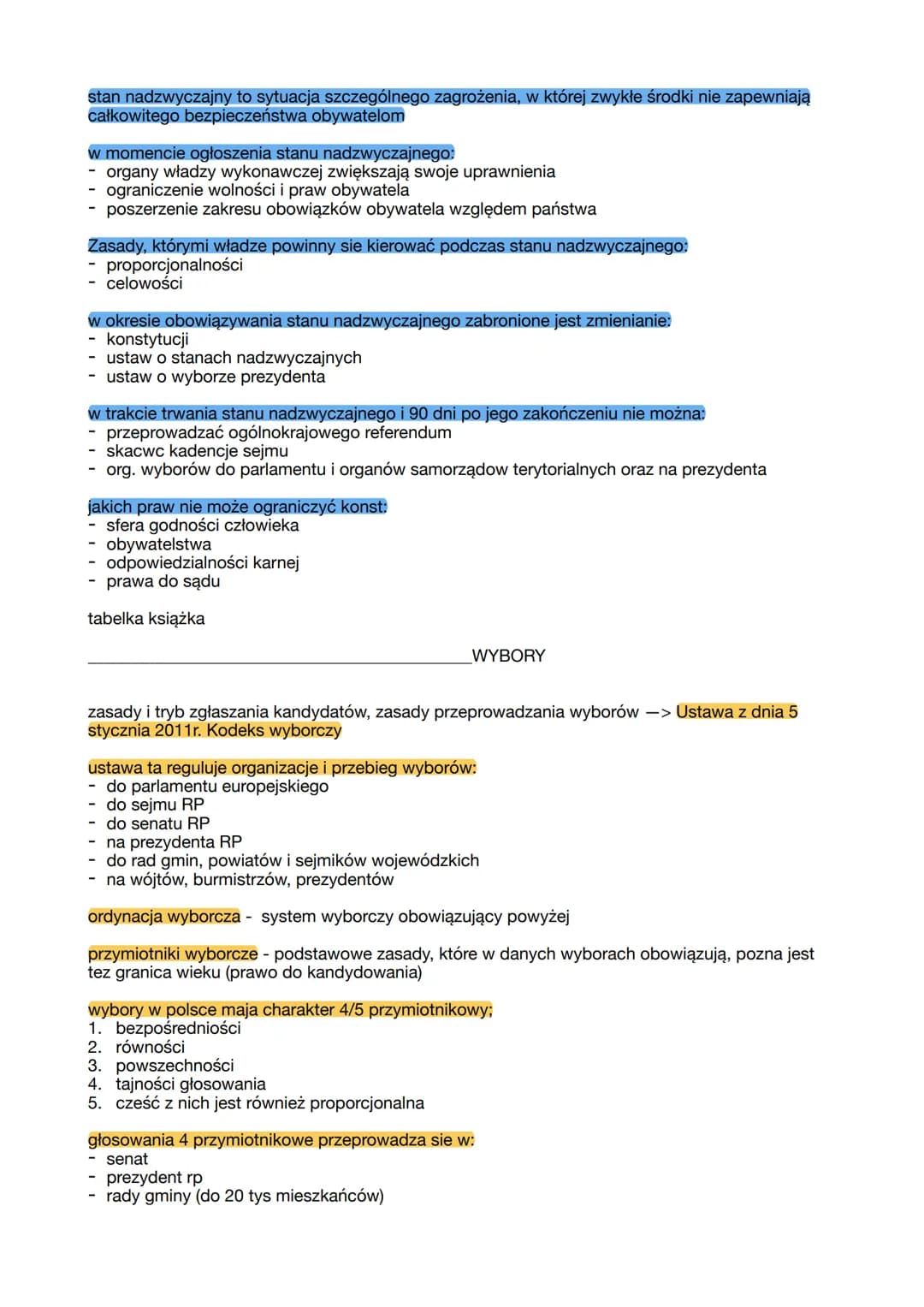 konstytucja -jest to ustawa zasadnicza, pełni ona funkcje najważniejszego dokumentu w
państwie, na jej podstawie tworzone jest w polsce praw
