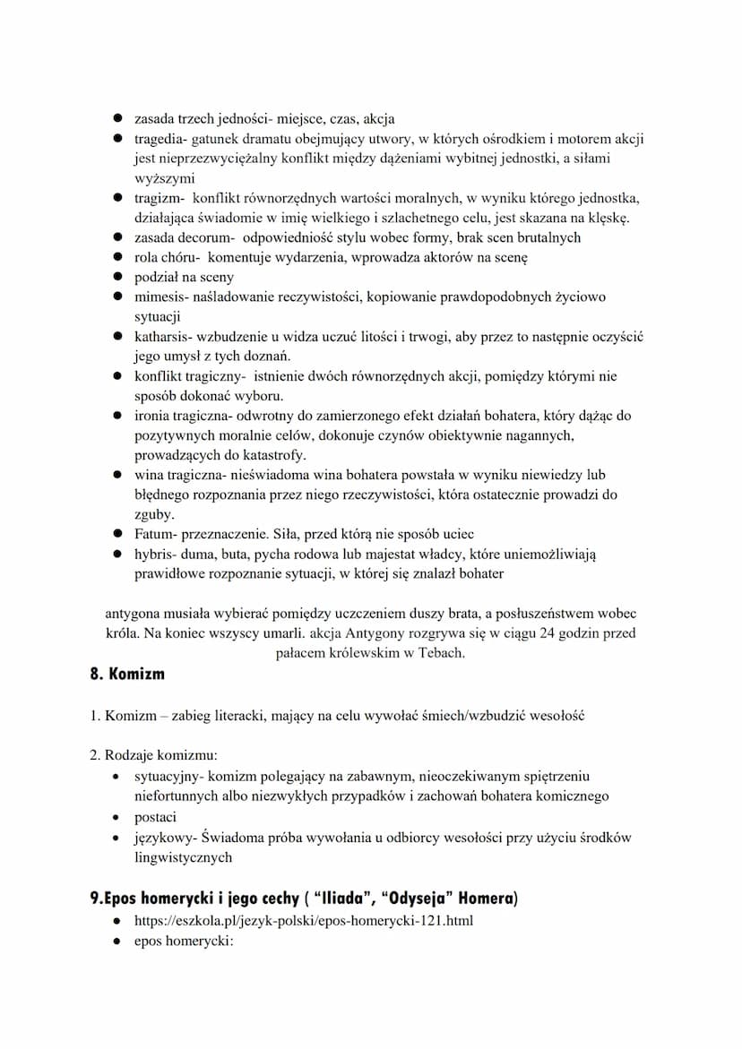 2.Pojęcia:
●
●
●
3.Poeci antyczni:
Tyrtajos
Poezja tyrtejska - rodzaj poezji patriotycznej, nawołującej do walki w obronie
niepodległości, b