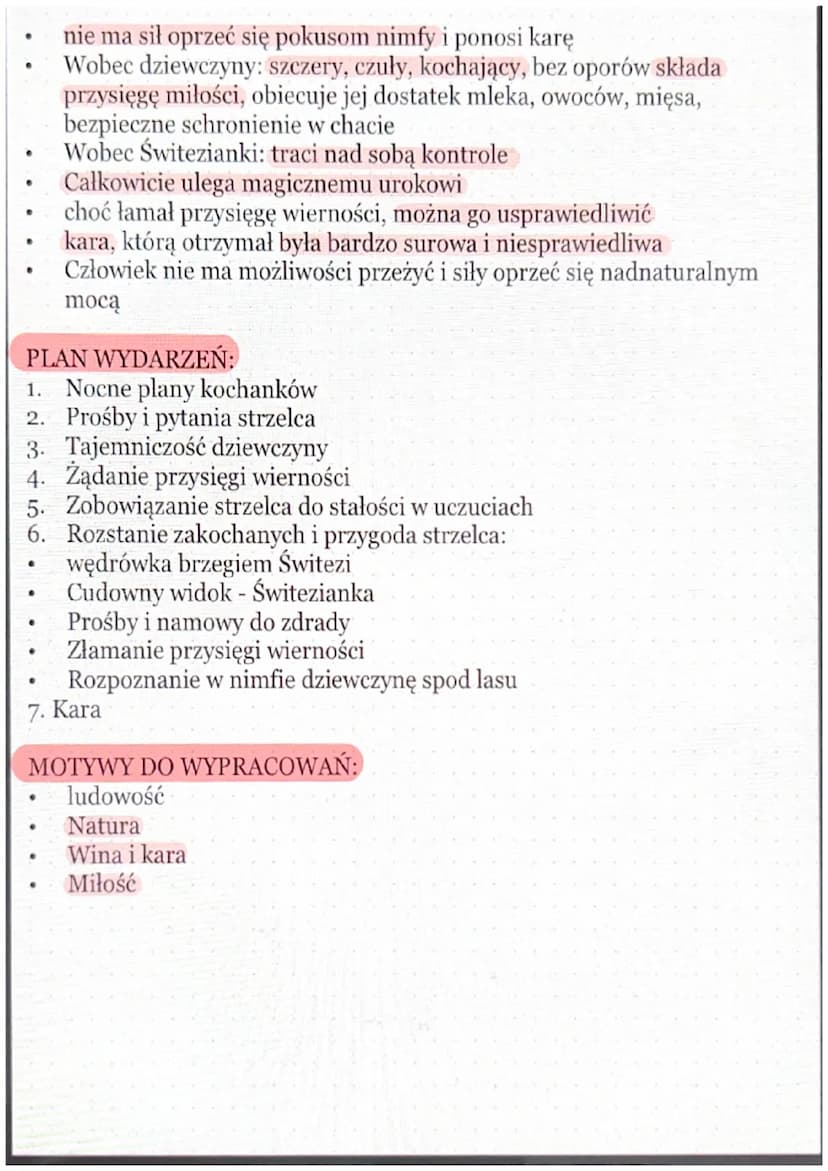 NAJWAŻNIEJSZE INFORMACJE:
●
●
POSIADA CECHY TRZECH GATUNKÓW LITERACKICH:
Elementy liryczne:
·
Elementy epickie:
Switezianka
●
autor: Adam Mi