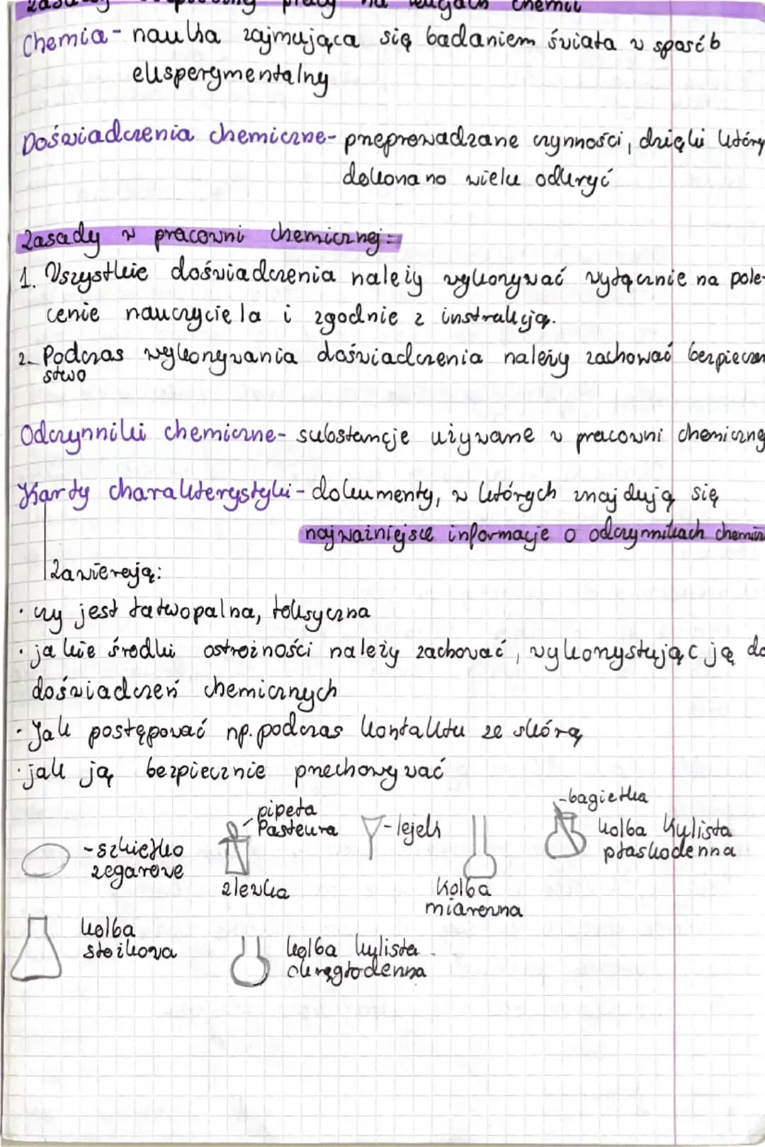 mul
Chemia- naulja zajmująca się badaniem świata w sposób.
elisperymentalny
Doświadczenia chemiczne- preprowadzane czynności, dzięki który
d