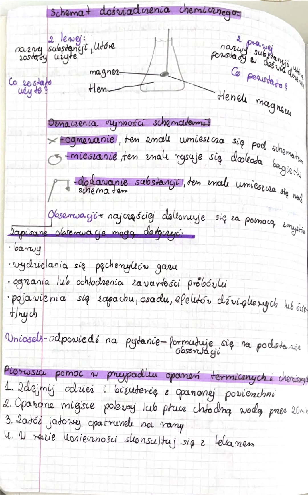 mul
Chemia- naulja zajmująca się badaniem świata w sposób.
elisperymentalny
Doświadczenia chemiczne- preprowadzane czynności, dzięki który
d