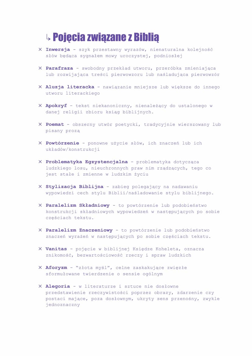 Biblia
• Obejmuje Stary i Nowy Testament
● Przez judaizm i chrześcijaństwo uważana za księgę
PISMO
ŚWIĘTE
t
objawioną
● Świadectwo historycz