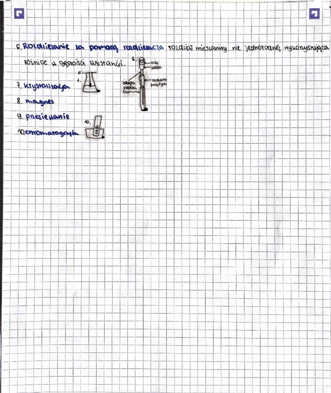 # Rodzaje Mieszanin
i sposoby ich rozdziela-
nia na składniki.

Mieszanina jest to układ powstały w wyniku zamieszania i dowolnych ilościach