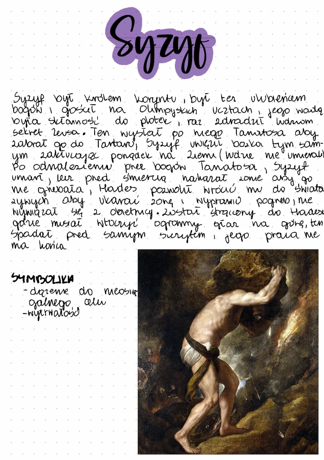 Mit o Syzyfie - Streszczenie i Plan Wydarzeń