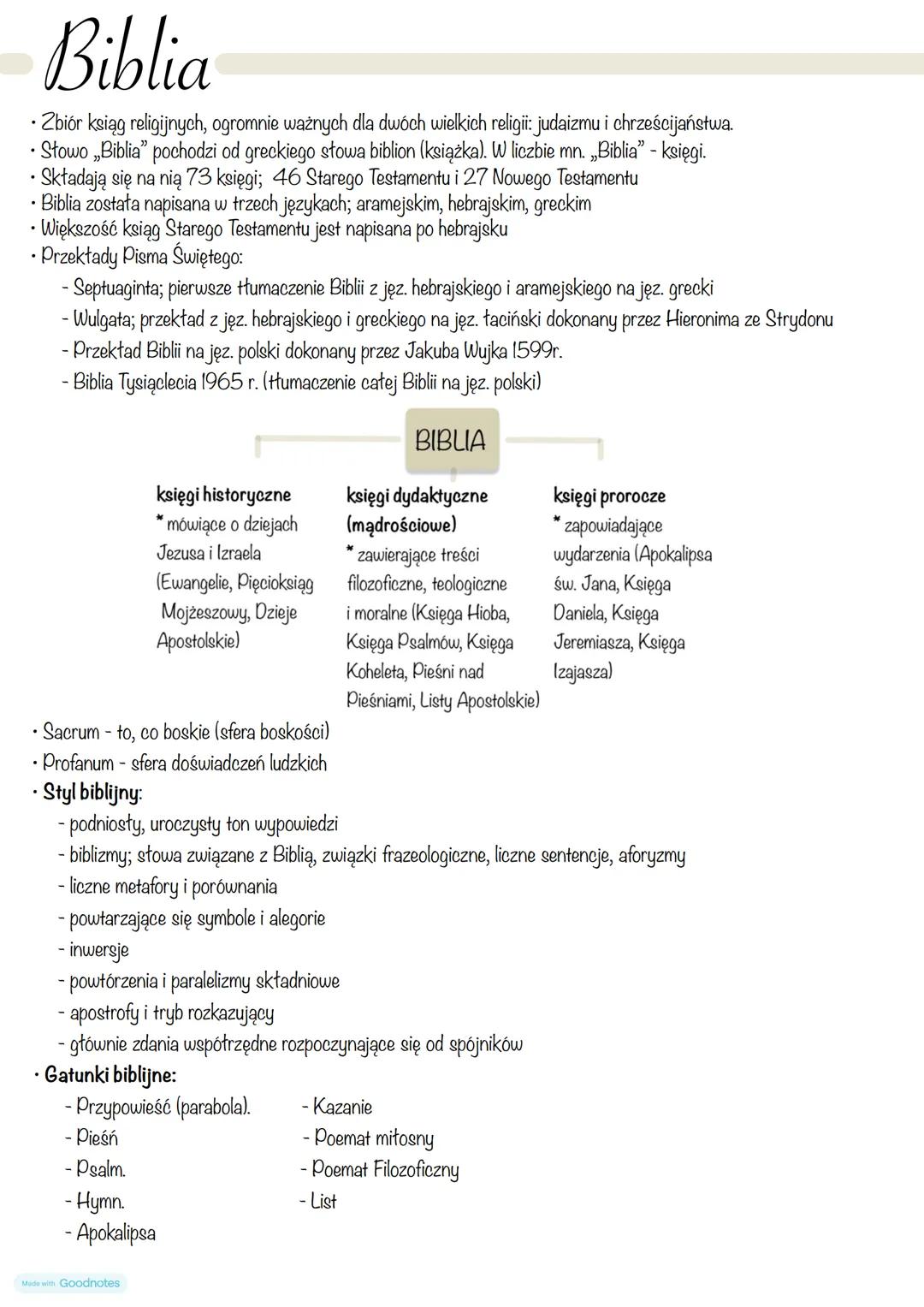 Biblia - opracowanie Biblii,