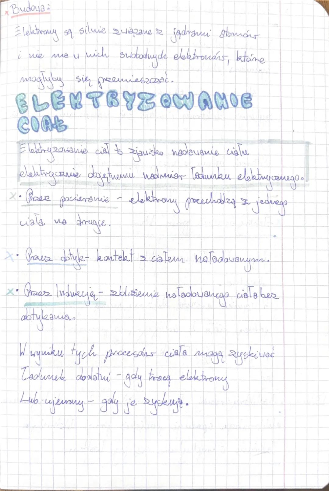 ## PREWODNIKI O
## IZOLATORY

* Przewodniki to materiały (np. metale, woda z kranu) umożliwiające swobodny przepływ ładunków elektrycznych d