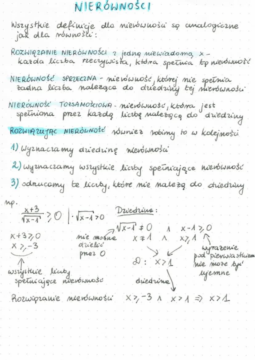 NIERÓWNOŚCI
NIERÓWNOŚCIĄ narywamy formę zdaniową, w
występuje jeden ze znaków: >, < " Z "
>"
1
2x 7₁ x +3
7,
K
lewa strona
nierównośu
Rozwią