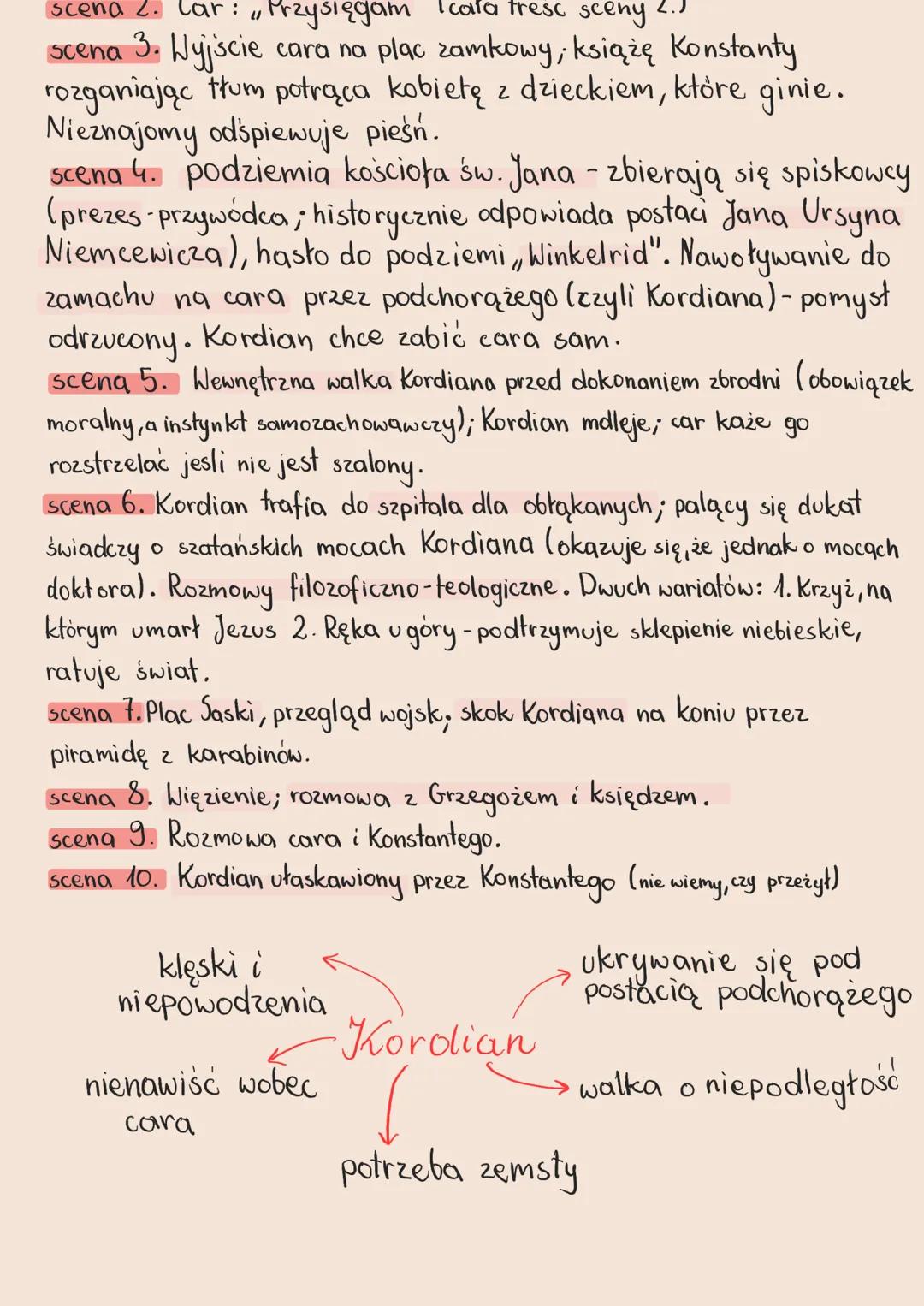 Kordian
JULIUS/733-1934
SŁOWACKI
Przygotowanie
w pobliżu chaty Twardowskiego 31.12.1799
→ czarownice i diably tworzą przywódców powstania li