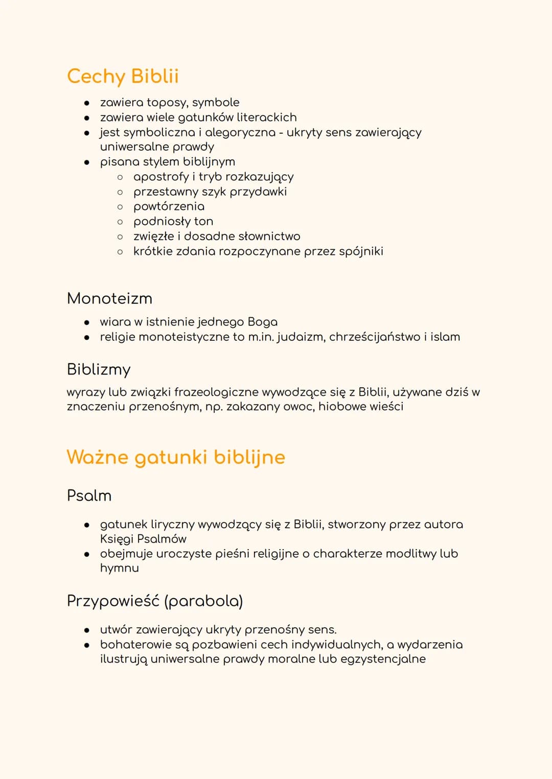 BIBLIA
zbiór zasad o charakterze moralnym, płyną z niej nauki uniwersalne
Podział Biblii
Stary Testament
isywany od XII w. p.n.e do I w. p.n
