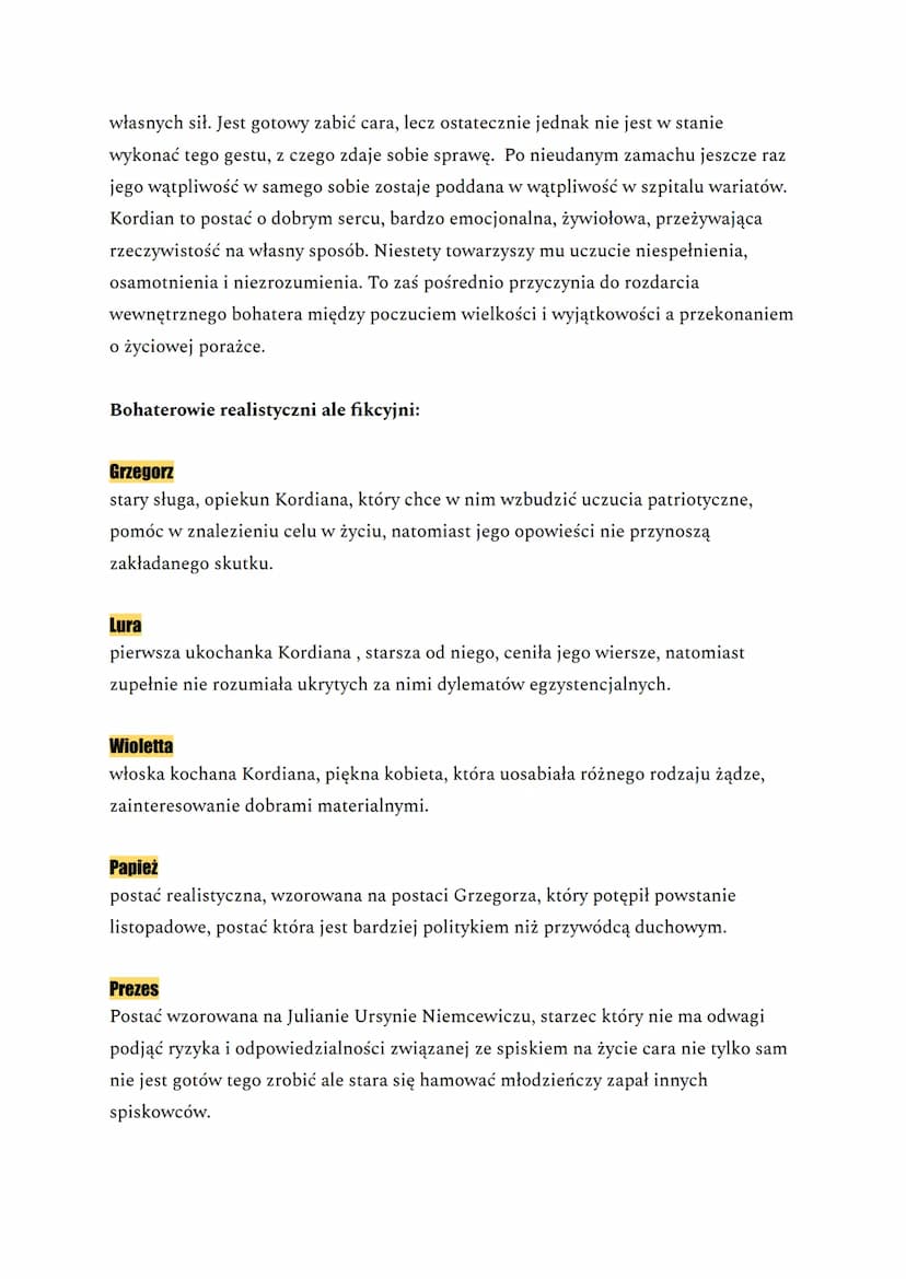 KORDIAN-JULIUSZ SŁOWACKI
Kordian został napisany przez Juliusza Słowackiego w 1833 roku, podczas jego pobytu w
Genewie.
Gatunek: dramat
Czas