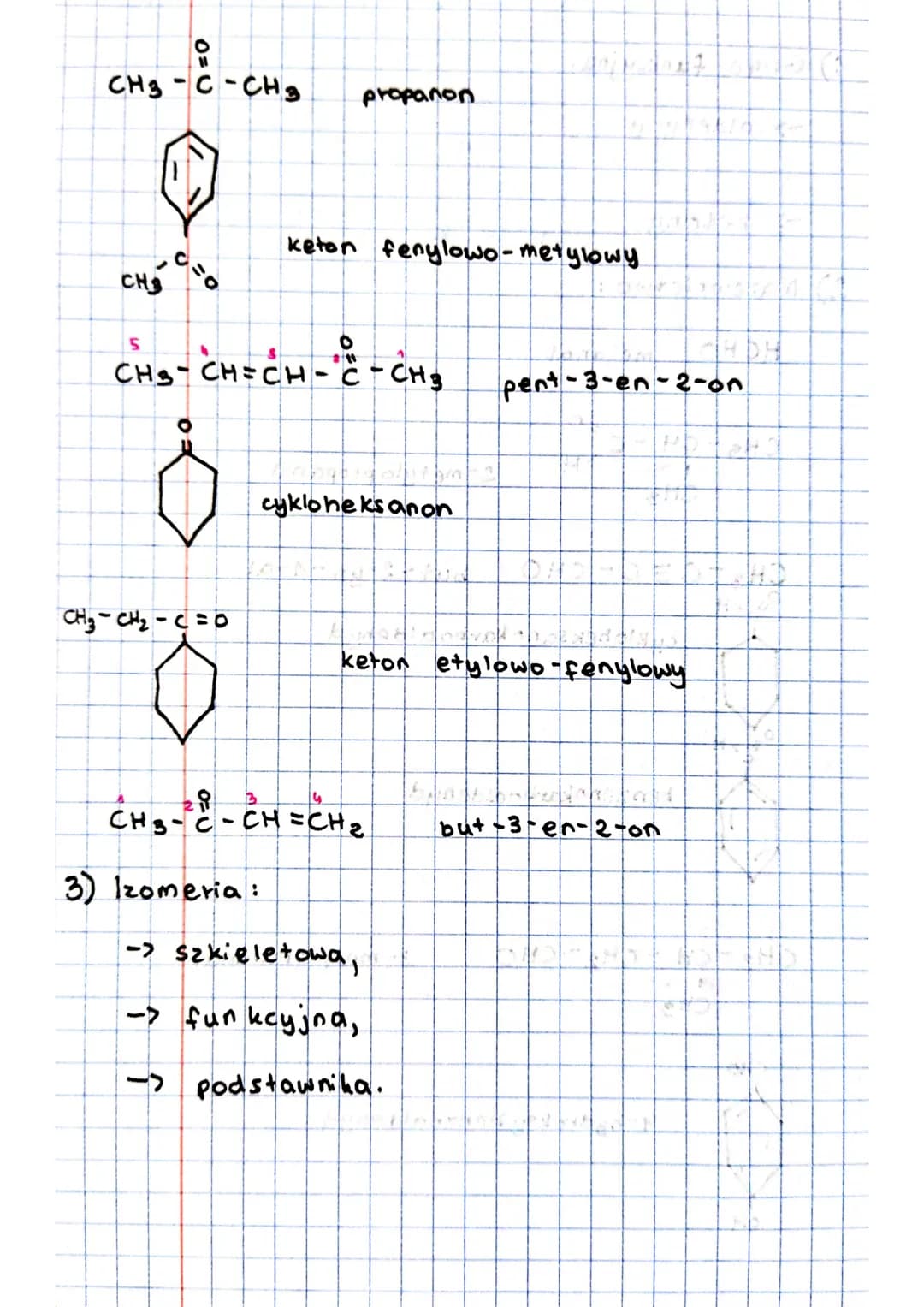 1) Grupa funkcyjna:
-> aldehydy
-> ketony
2) Nazewnictwo:
HCHO
ALDEHYOY
CH3 - CH - CI
CH3
CHO
R
OH
दिन
metanal
CH3-CE C-CHO
म
1 KETONY
10
O=