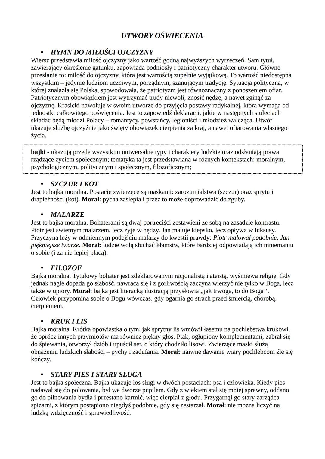 HYMN DO MIŁOŚCI OJCZYZNY
Wiersz przedstawia miłość ojczyzny jako wartość godną najwyższych wyrzeczeń. Sam tytuł,
zawierający określenie gatu