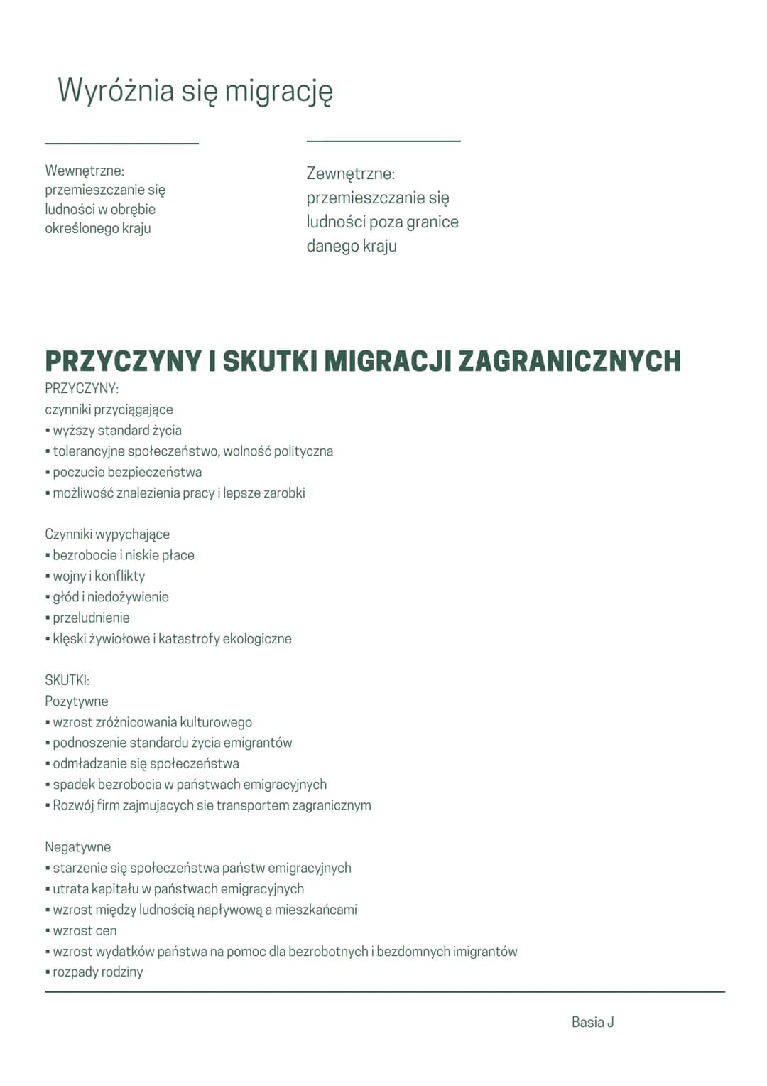 MIGRACJE
Migracje- to
przecieszczanie się
ludzi związane z stałą
lub bądź z czasową
zmiana miejsca
zamieszkania
Aby porównać
migracje,
wykor
