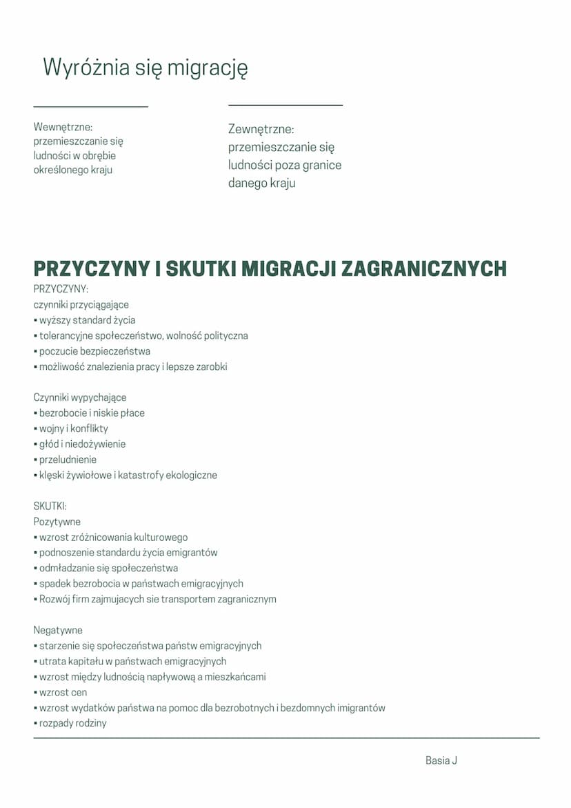 MIGRACJE
Migracje- to
przecieszczanie się
ludzi związane z stałą
lub bądź z czasową
zmiana miejsca
zamieszkania
Aby porównać
migracje,
wykor