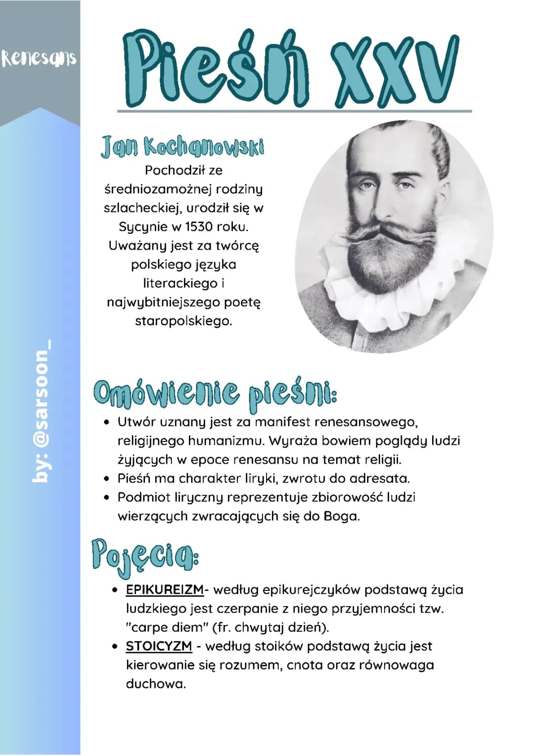 Pieśni Jana Kochanowskiego