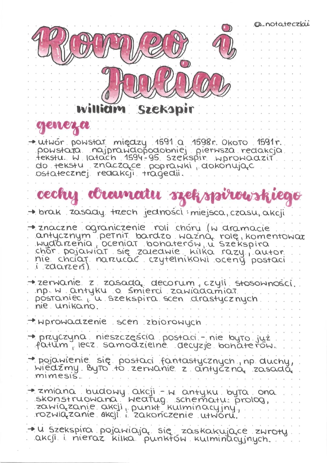 Geneza i Streszczenie Romeo i Julia: Czas, Miejsce, Motywy