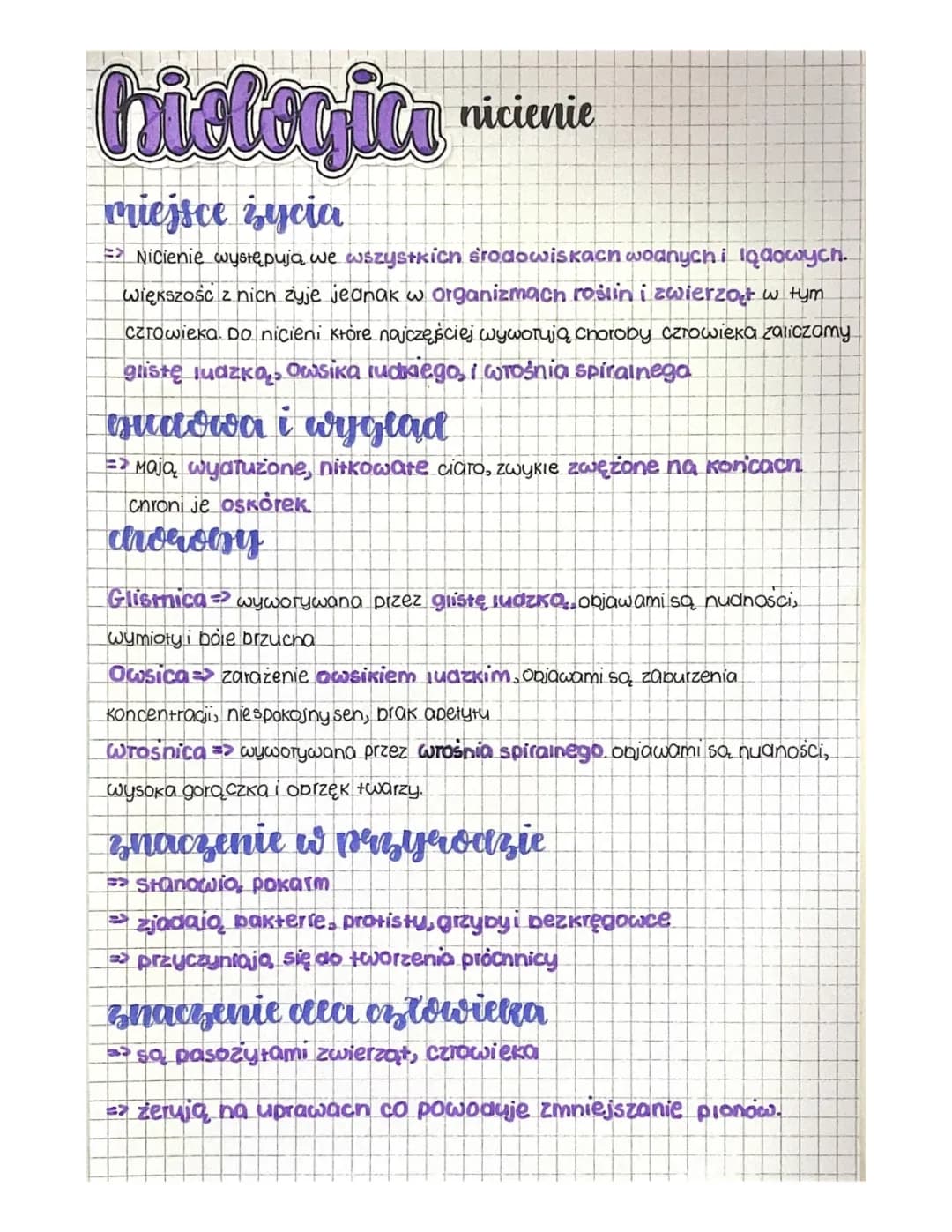 Nicienie test klasa 6 pdf - Jak wyglądają nicienie i gdzie żyją