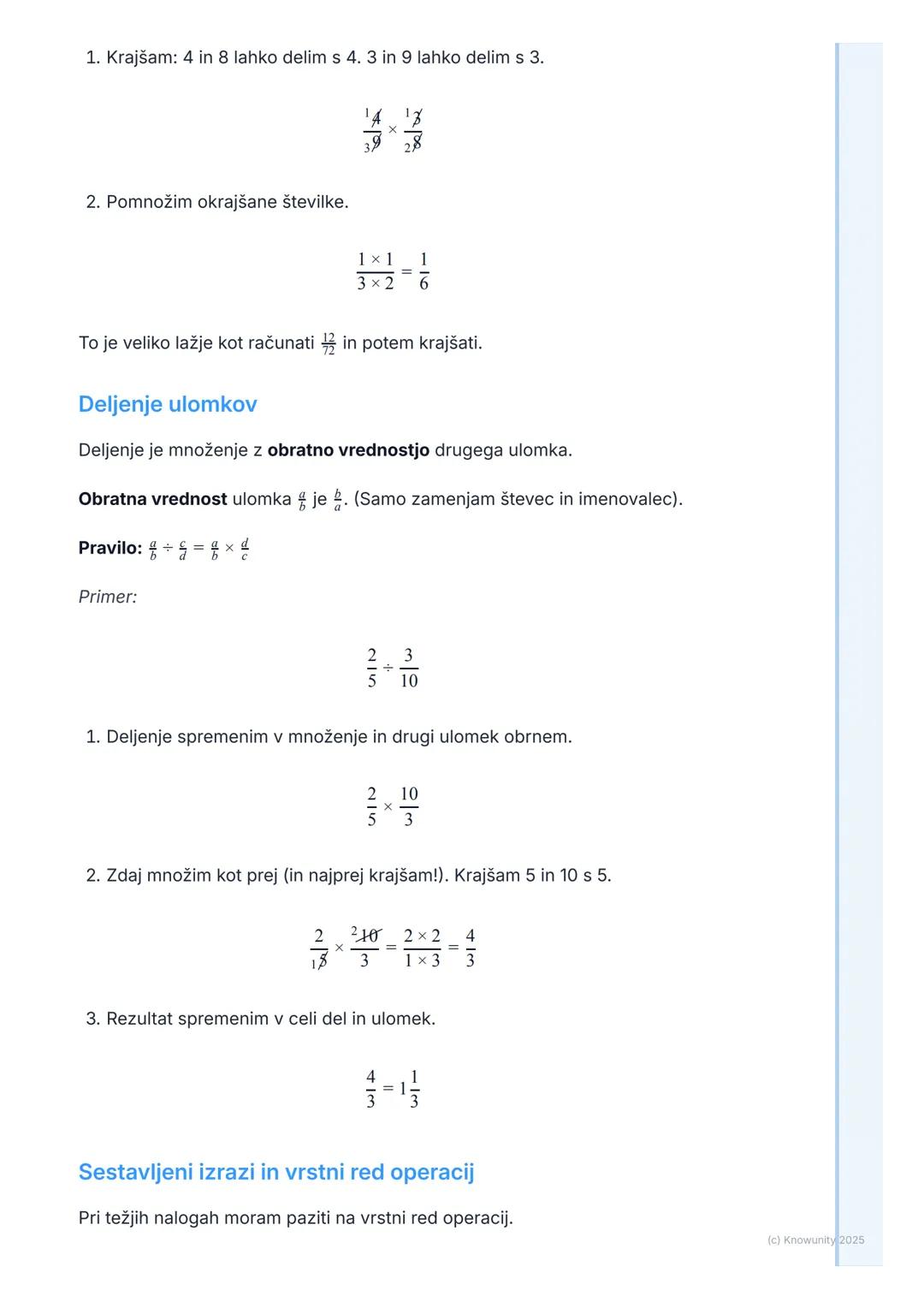 # Racionalna števila

## Pregled racionalnih števil

Racionalna števila so vsa števila, ki jih lahko zapišemo kot ulomek. Το
vključuje cela 