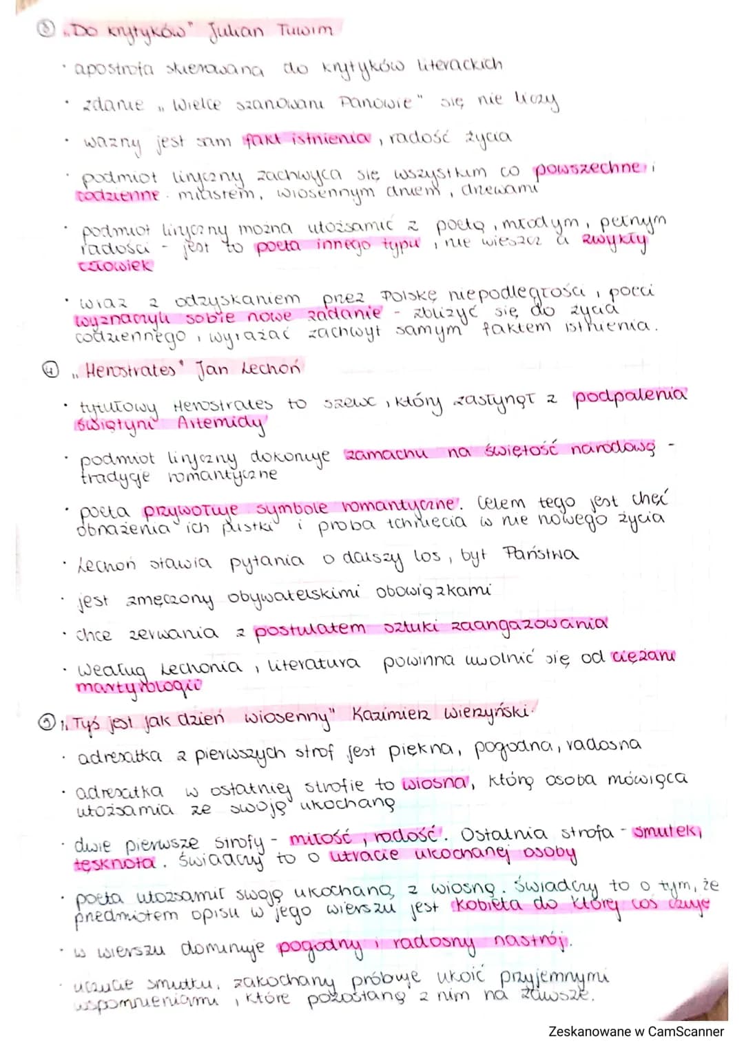 Skamander
Grupa poetycka skamander:
• Hielka Piętka - Julian Tuwim, Antoni Słonimski, Jan lechoń, Kazimierz
Wierzyński i Jarosław Jwaszkiewi