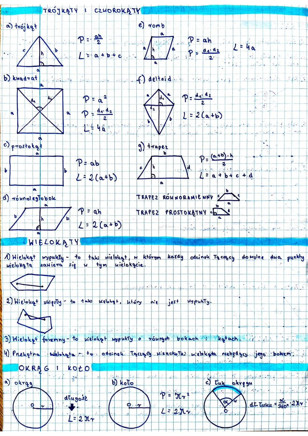 KATY
1) Kąt wklęsły to
2) кат Нурикту to
oraz kąt pełny (360°).
3) Kąty wierzchołkowe.
a
b
x
B
B
2x
4) Kąty przyległe - dwa kąty, które mają