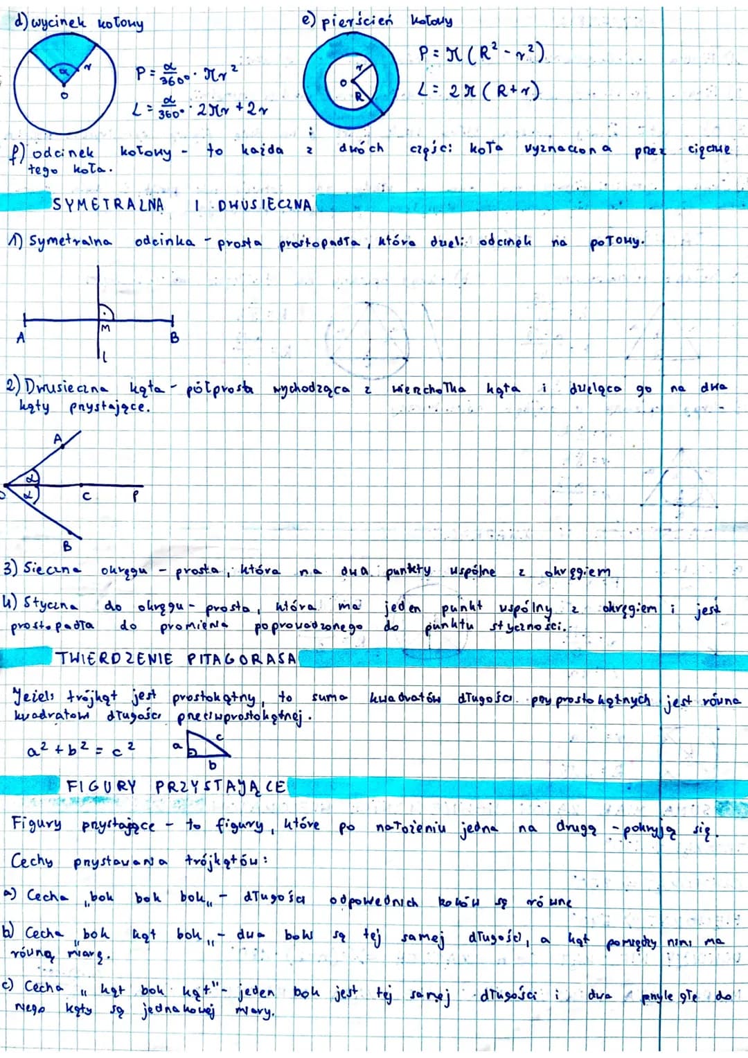 KATY
1) Kąt wklęsły to
2) кат Нурикту to
oraz kąt pełny (360°).
3) Kąty wierzchołkowe.
a
b
x
B
B
2x
4) Kąty przyległe - dwa kąty, które mają