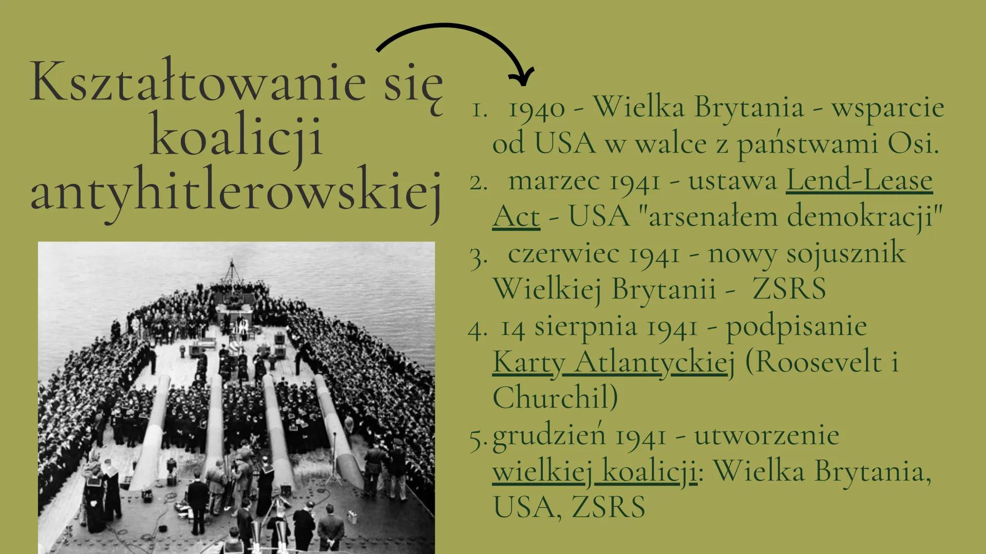 Droga do
zwycięstwa
0
A
Wielka Trójka
Stalin - ZSRS
Roosevelt - USA
Churchill-
Wielka Brytania Kształtowanie się 1940-Wielka Brytania - wspa