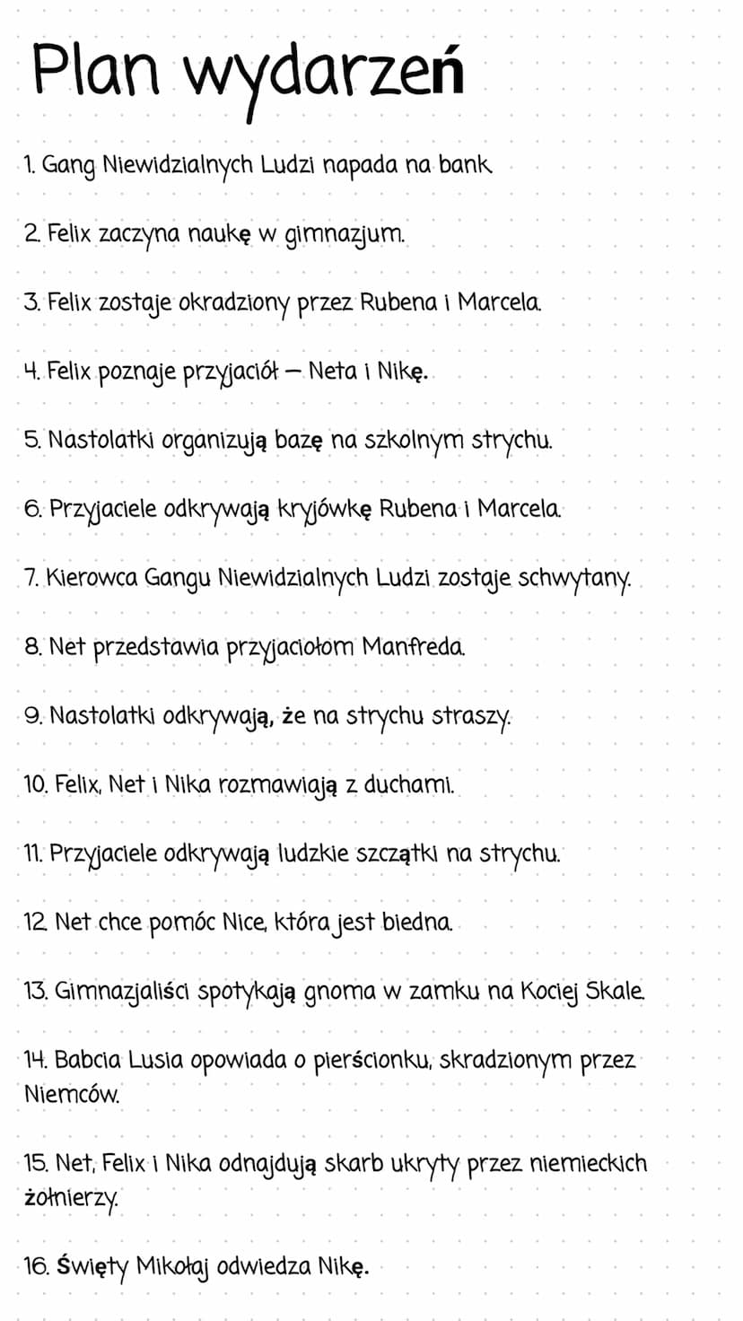 Felix, Net i Nika oraz Gang
Niewidzialnych Ludzi
Streszczenie
Złoczyńcy w niebieskich kominiarkach, Gang Niewidzialnych Ludzi, okrada
bank F