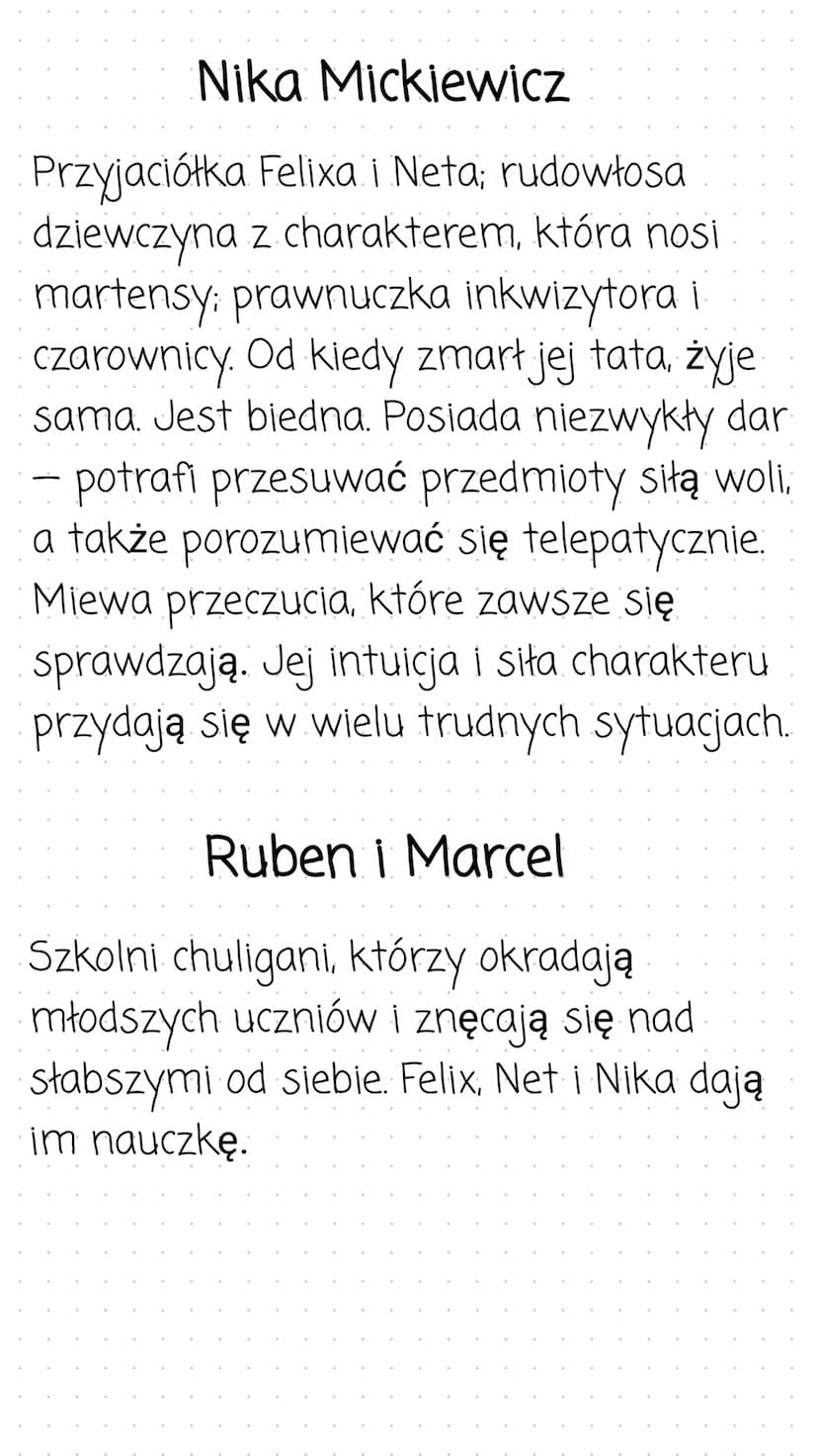 Felix, Net i Nika oraz Gang
Niewidzialnych Ludzi
Streszczenie
Złoczyńcy w niebieskich kominiarkach, Gang Niewidzialnych Ludzi, okrada
bank F