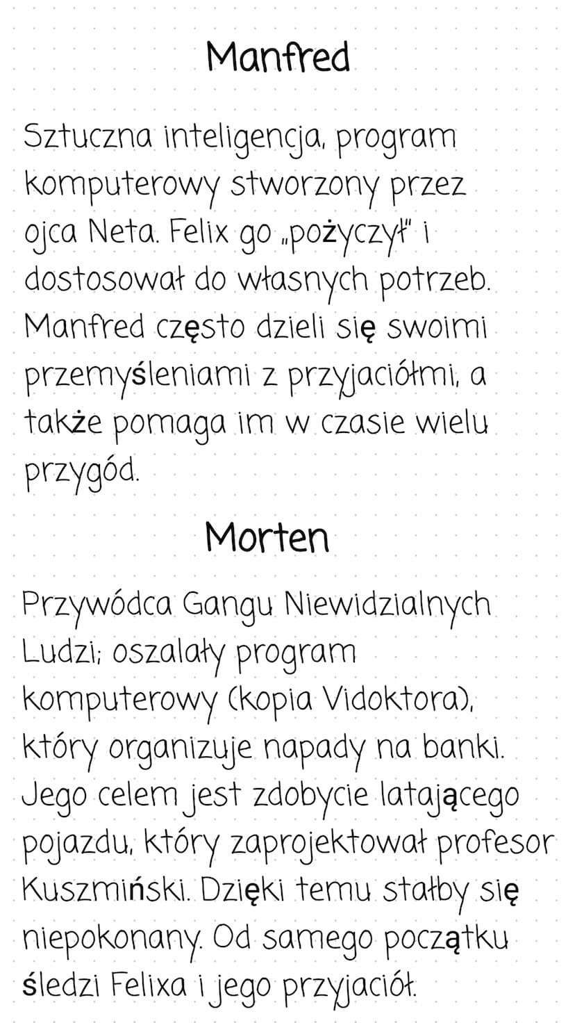 Felix, Net i Nika oraz Gang
Niewidzialnych Ludzi
Streszczenie
Złoczyńcy w niebieskich kominiarkach, Gang Niewidzialnych Ludzi, okrada
bank F