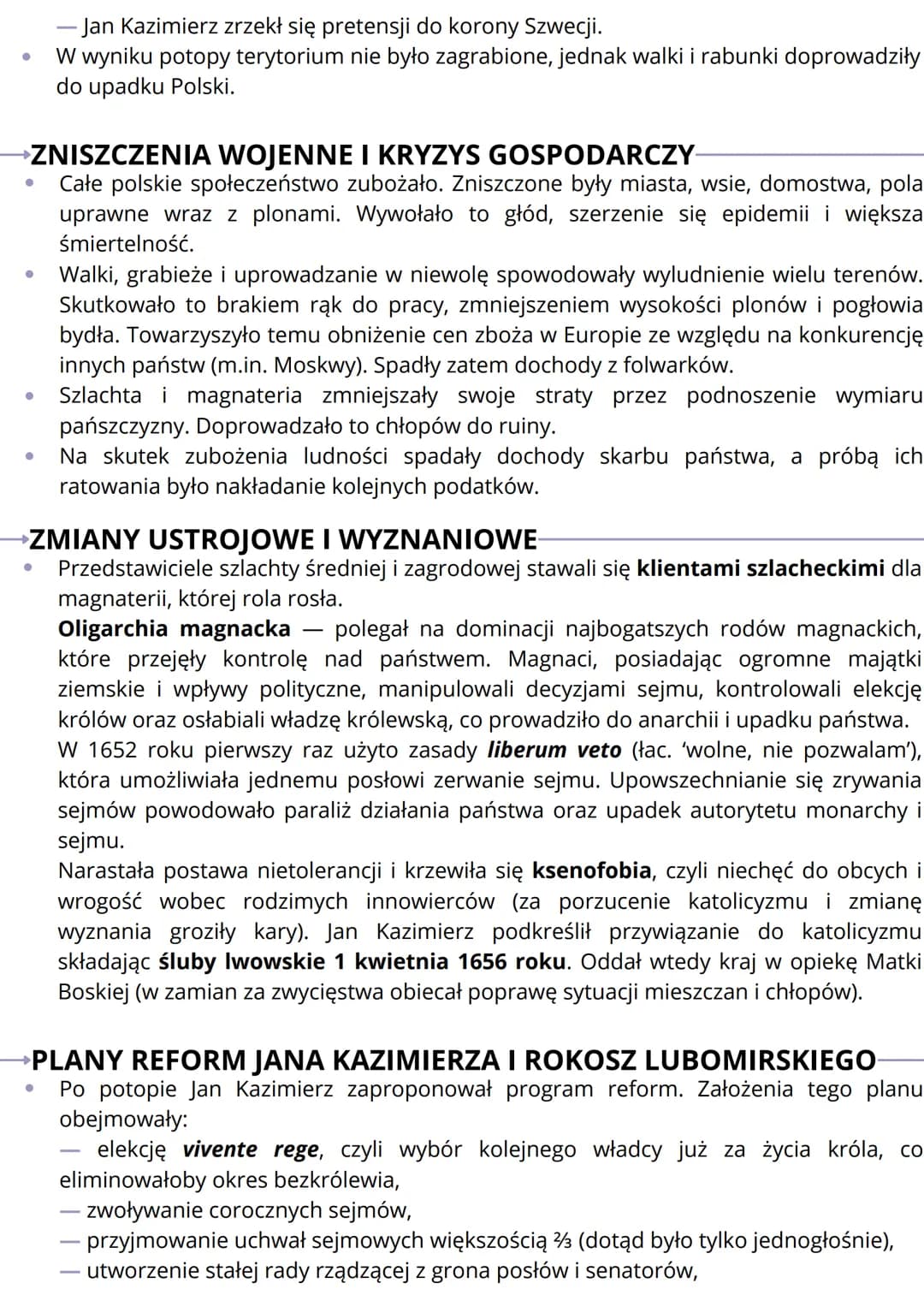 Wojny ze szwecją i kryzys
Rzeczypospolites
1592-1599
unia personalna
polsko-szwedzka
1590
1605 r.
bitwa pod
Kircholmem
1627 r.
1652 r.
bitwa