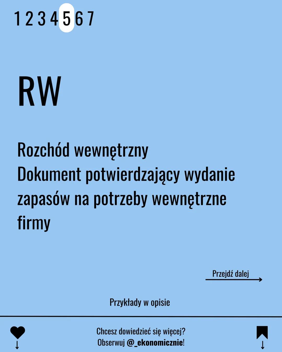 # 1 2 3 4 5 6 7

EKA.04

DOKUMENTY
MAGAZYNOWE

Chcesz dowiedzieć się więcej?
Obserwuj @_.ekonomicznie! 1234567
↑
PZ
Przyjęcie zewnętrzne
Dok