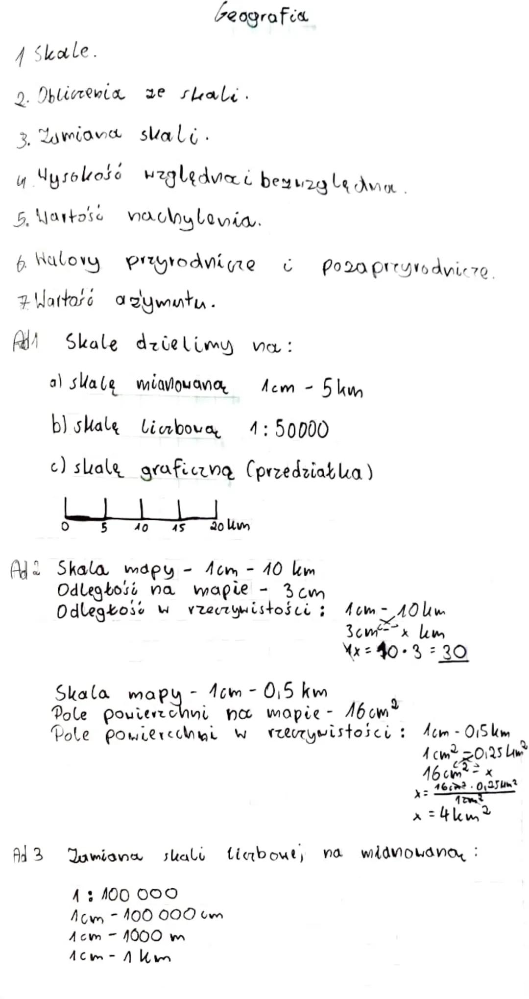 Ukladanie skal od najmniejsed;
1cm -0.3 km (4)
1
1cm - 0,5km (3)
1: 30 000
1cm - 5km
1:50000
1cm - 2km
I'm druga liczba większa tym skala mn