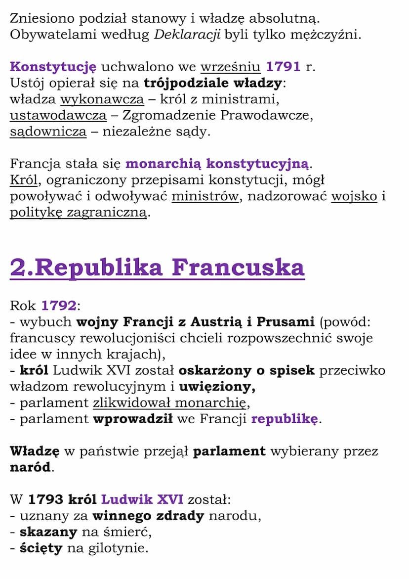 Rewolucja francuska
i okres napoleoński
Cały dział
Dział VI, kl 6
1.Rewolucja francuska
Francja - XVIII w. monarchia absolutna dynastii
Burb