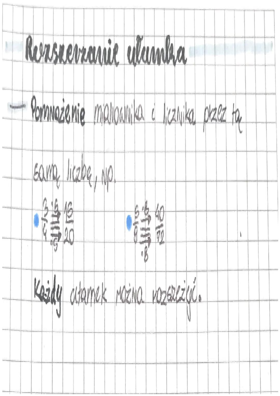 # Matematyka ułamki zwykłe

## Elementy ułamka

$
\frac{3}{4}
$

*   licznik-liczba interesujących nas części, dzielenia
*   kreska ułamkowa