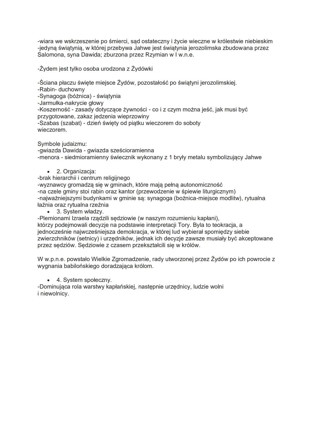 Temat: Historia i religia starożytnego Izraela
1. Historia ludu Izraela ,Hebrajczycy są narodem semickim, utworzonym przez 12 plemion
koczow
