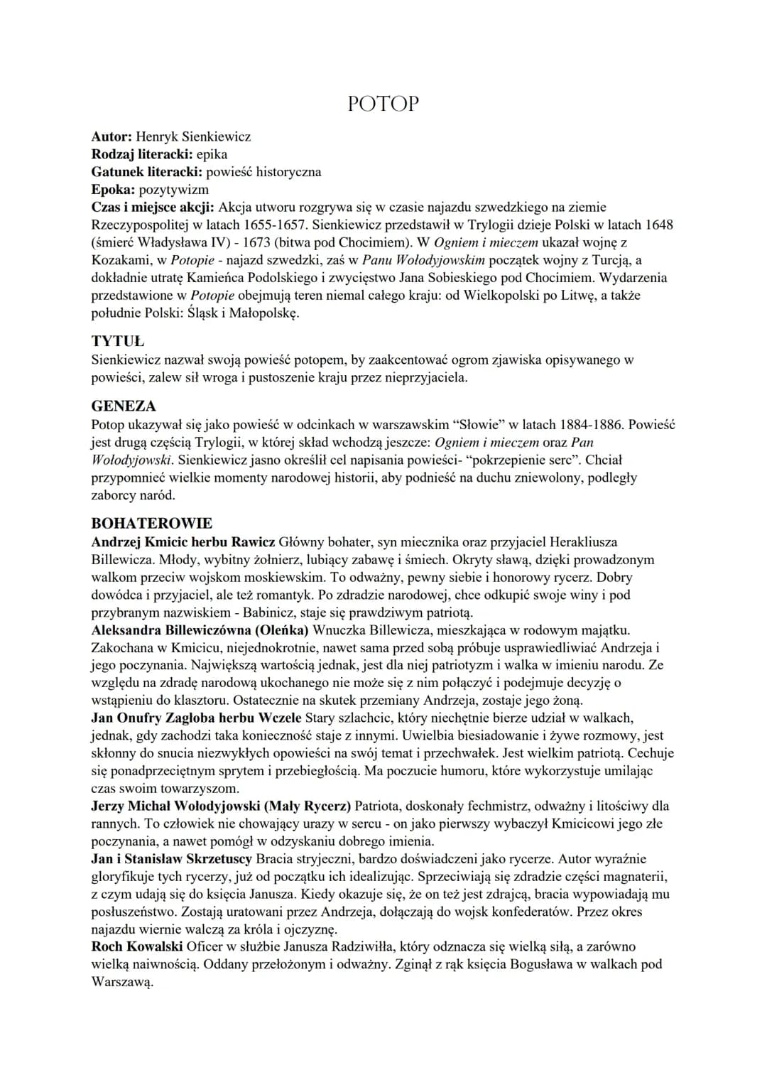 Potop powtórzenie