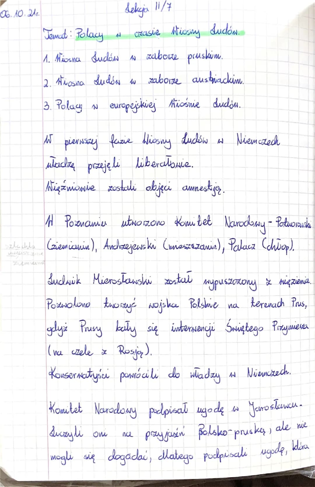 06.10.21r.
Temat: Polacy
1. Wiosna Judów w zaborze pruskim.
2. Hiosna Ludów w zaborze austriackin.
3. Polacy
europejskiej Kiośnie dudów.
N
L