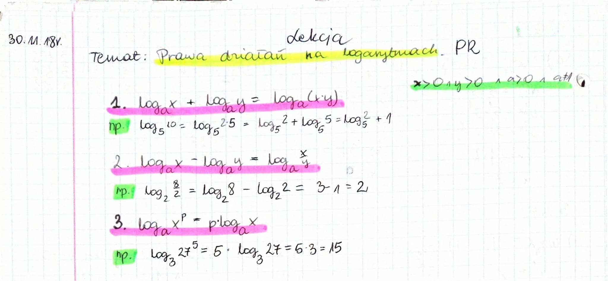 42=16
82=64
? = 12
u
3 = 15
Log b
Np:
4x = 16 <=> x = 4² => x = 2
=>
x = 2
8 * = 64 <=> 8x = 8²
4x = 12
3* = 15
X
Def:
Logarytmem z dodatnie