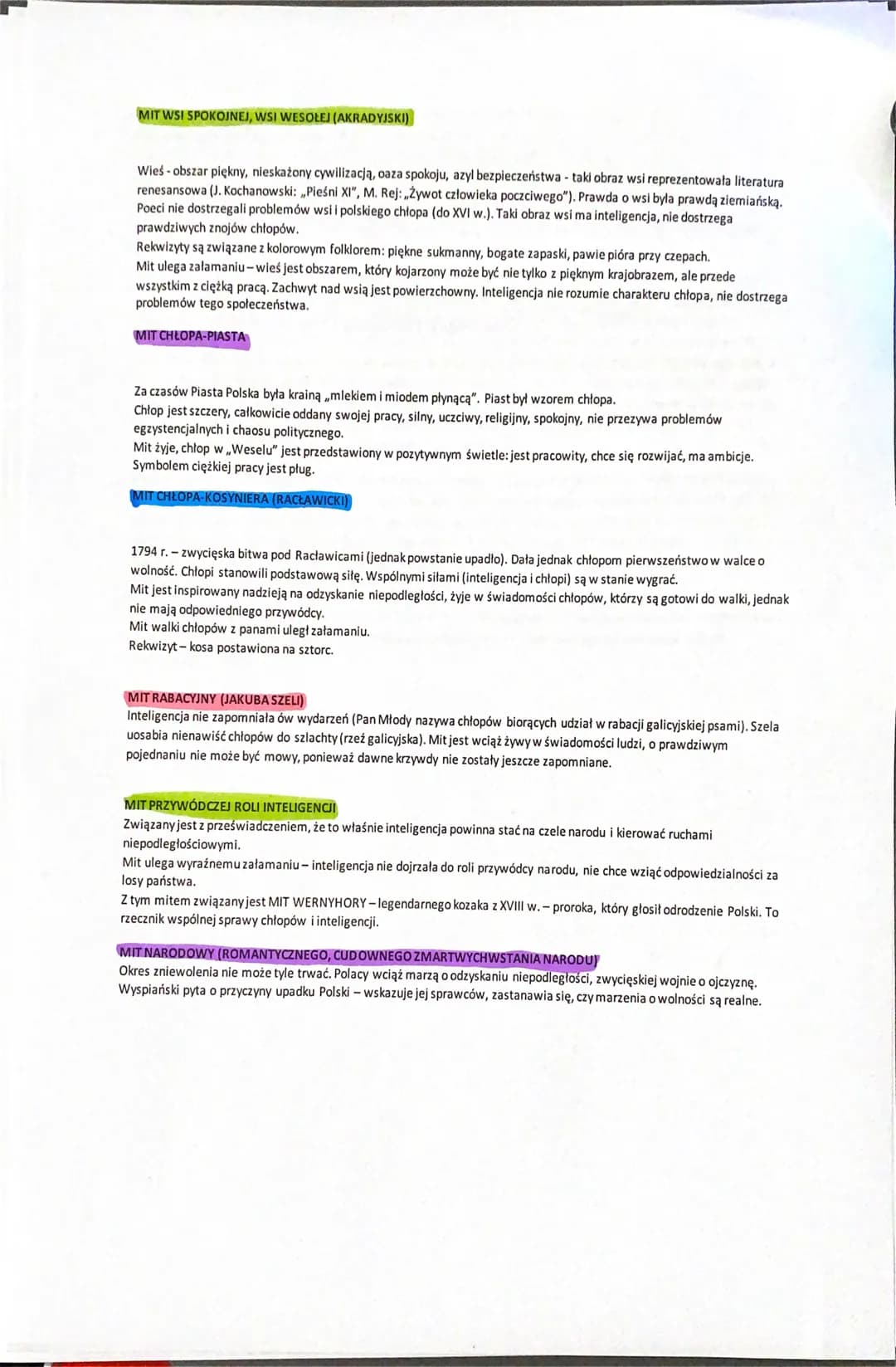 MIT WSI SPOKOJNEJ, WSI WESOŁEJ (AKRADYJSKI)
Wieś obszar piękny, nieskażony cywilizacją, oaza spokoju, azyl bezpieczeństwa - taki obraz wsi r