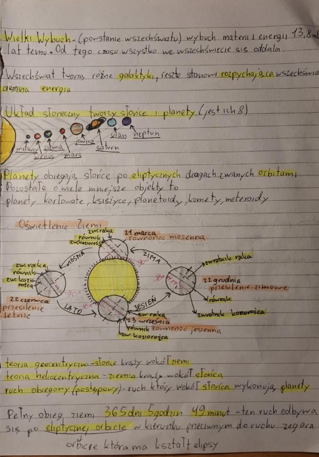 GEOGRAFIA ziemia na wszechświecie