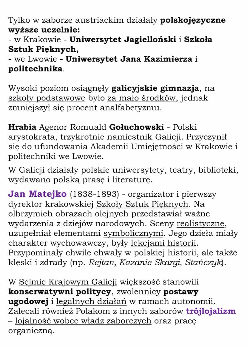 Autonomia w Galicji
Po klęsce w wojnie z Prusami cesarz austriacki
Franciszek Józef I zreorganizowałam państwo.
Monarchia absolutna stała si