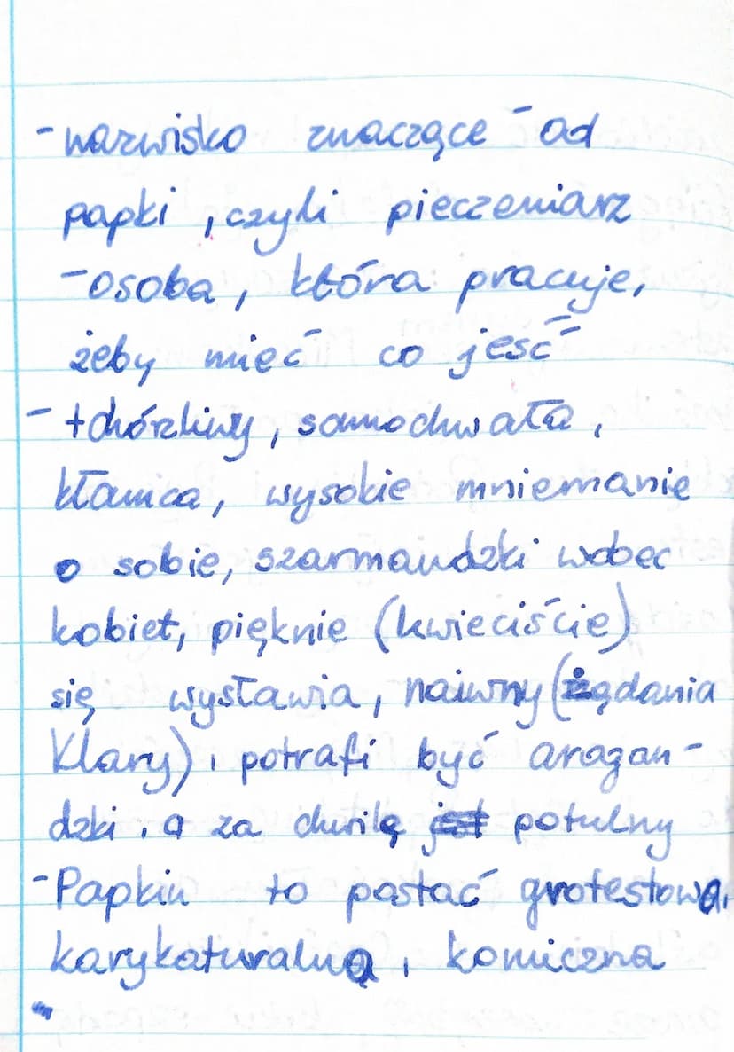 <h2 id="charakterystykapapkina">Charakterystyka Papkina</h2>
<p>Józef Papkin, syn Jane Papking z Lasu Półnego, przedstawia się jako wielki w