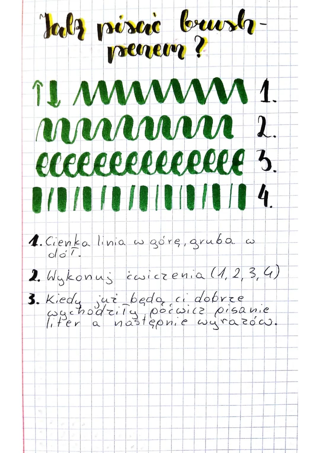 Jak Pisać Brush Penem Alfabet - Nauka Kaligrafii Brush Pen Dla Początkujących