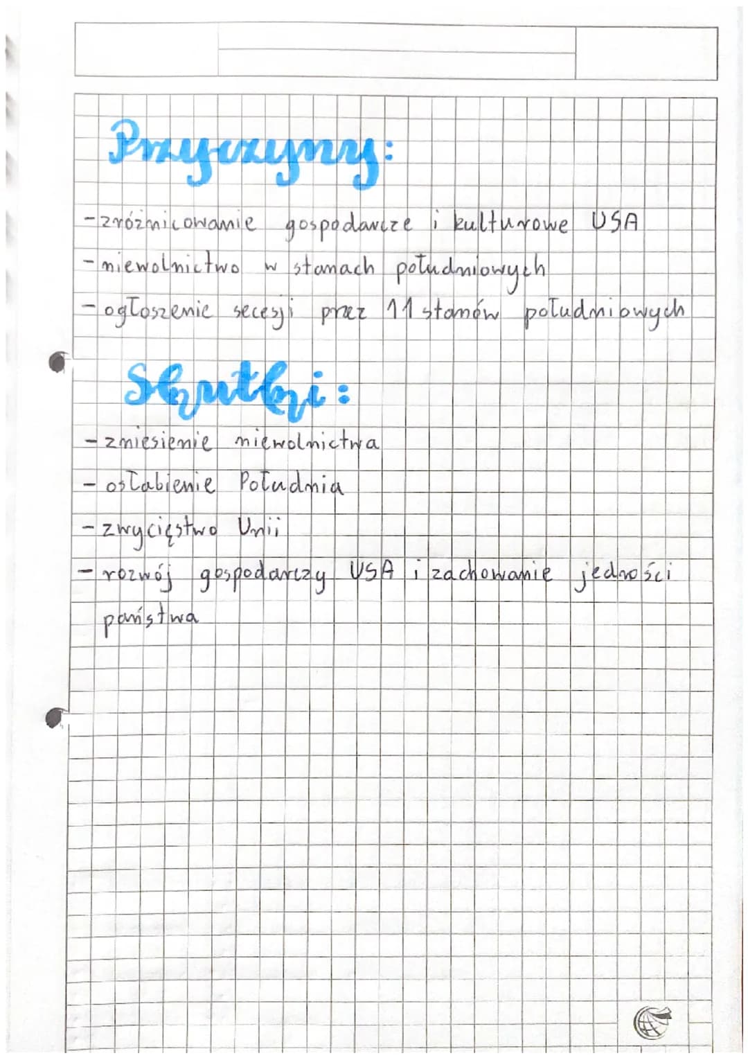 Histona
Stany Zjednoczone w XIX w.
Podział na:
Północ : Unia - jankesi
- rozwinięty przemysł
(wydobywczy), włókienniczy.
metalurgiczmy)
-obs