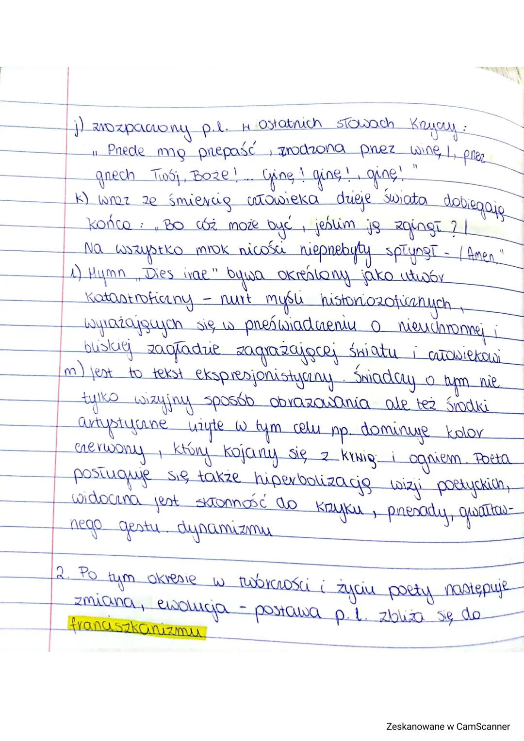 Lekiya 17
Temat: Barwa ekspresywna i emocjonalna wyrazów - 11 Dies
Jana Kasprowicza
11
grave
1. Interpretaga, Dies Irae":
a) nawiązuje tu po